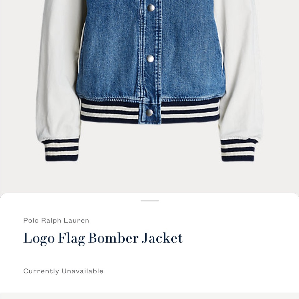 Polo by Ralph Lauren Denim and White Jacket Bomber - Picture 5 of 6